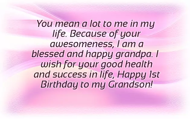 Happy 1St Birthday To Grandson Happy 1St Birthday To Grandson
