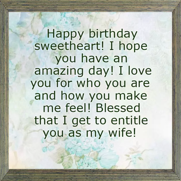 Happy Birthday Wishes In Wife