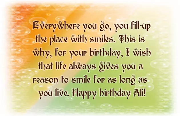 Happy Birthday Ali Happy Birthday Ali
