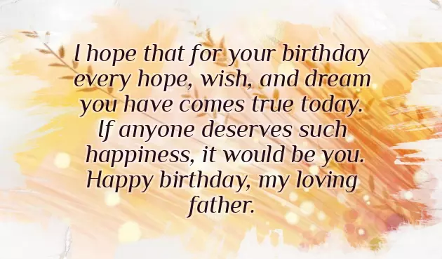 Happy Birthday Wishes Of Father