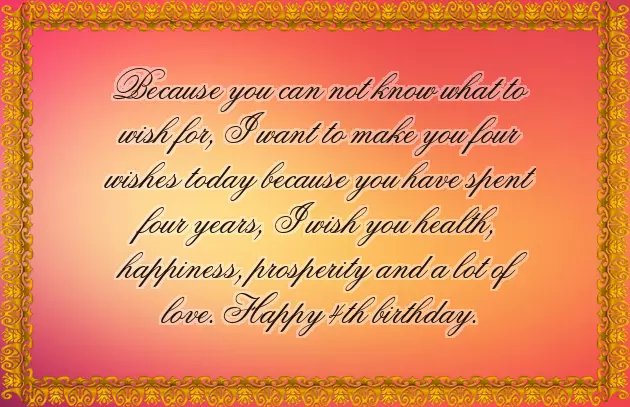4Th Birthday Wishes For Daughter 4Th Birthday Wishes For Daughter