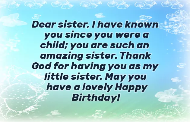 Birthday Message For Little Sister Birthday Message For Little Sister