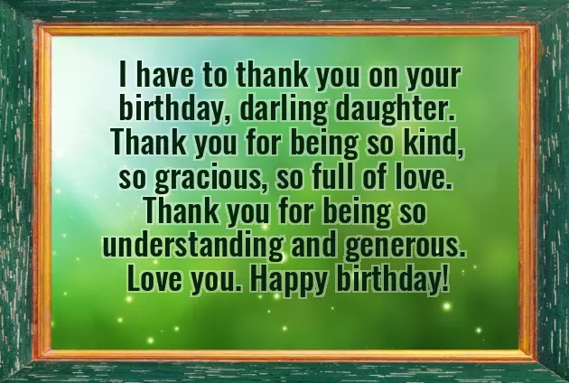 Birthday Msg For Daughter