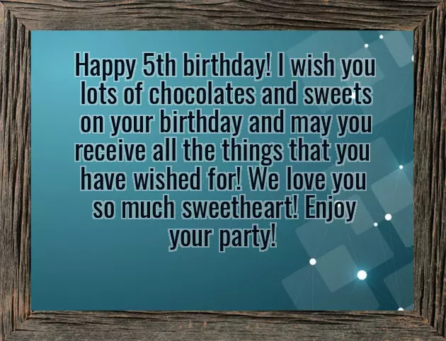 Niece 5Th Birthday Wishes