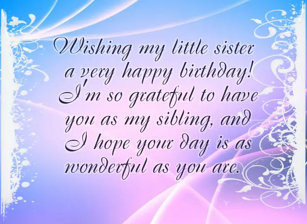 Wish Birthday For Younger Sister Wish Birthday For Younger Sister