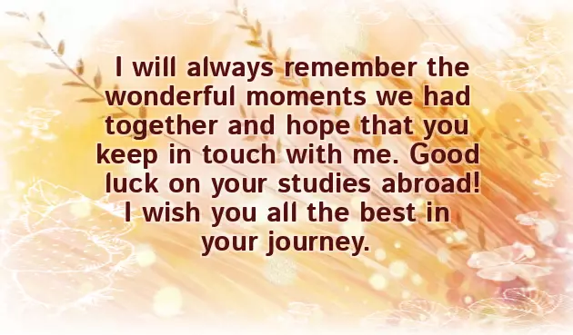 Best Wishes For Higher Studies