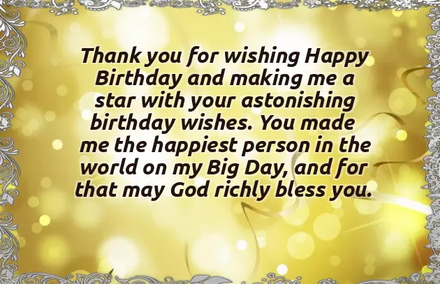 Thanks To Special Person For Birthday Wishes Thanks To Special Person For Birthday Wishes