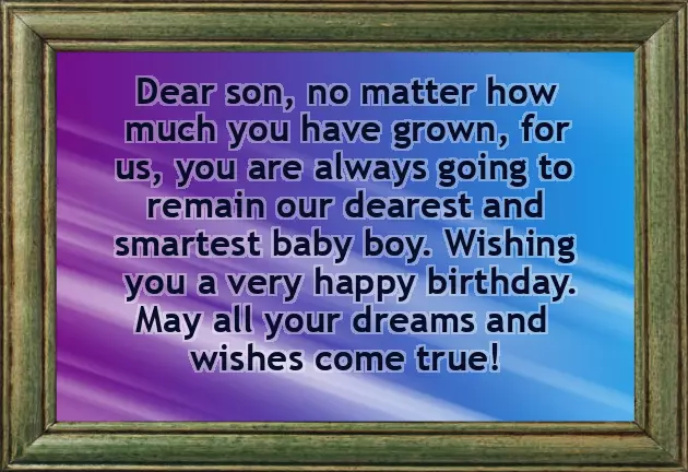 Dad Wishes To Son Dad Wishes To Son