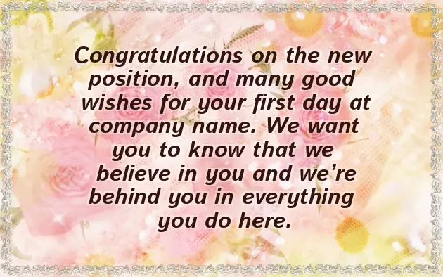 Wishes For New Business Opening