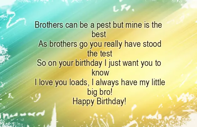 Lines For Brother Birthday Lines For Brother Birthday