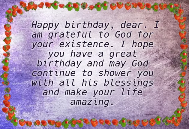 Birthday Wishes To Man Of God