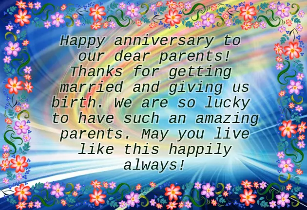Wedding Anniversary For Parents Wishes Wedding Anniversary For Parents Wishes