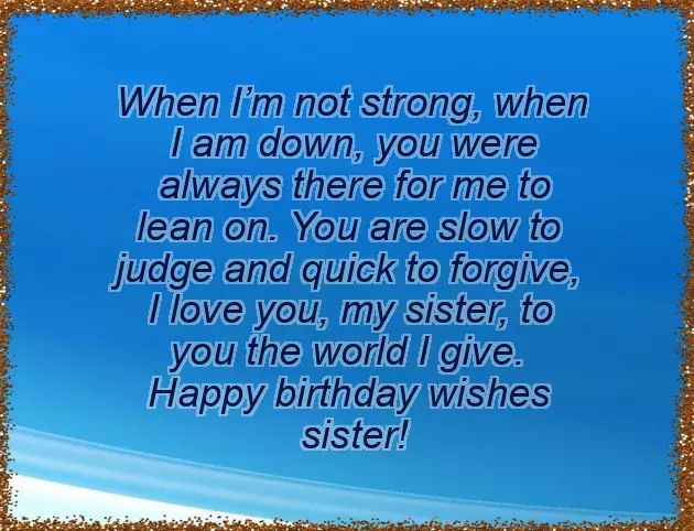 Happy Birthday Sister Wish You All Best Happy Birthday Sister Wish You All Best