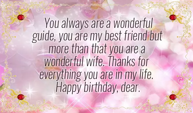 Happy Birthday Quotes To A Wife