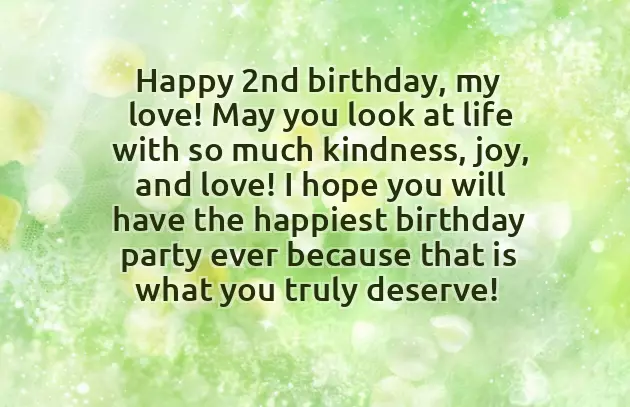 Second Birthday Wishes For My Son