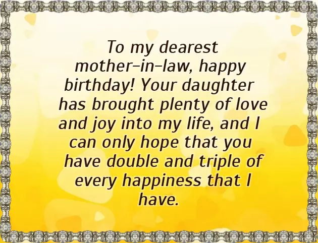 Happy Birthday Greetings To Mother In Law