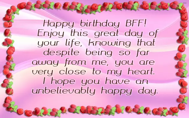 Meaningful Birthday Message For Best Friend