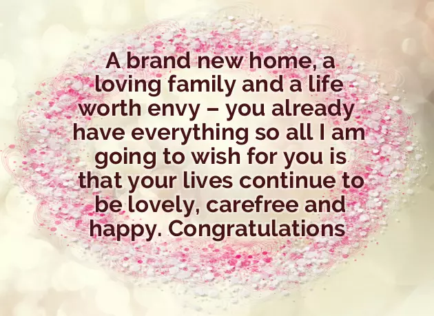 New House Congratulations Message New House Congratulations Message