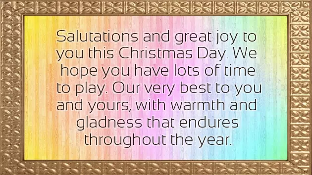 Warm Christmas Message Warm Christmas Message