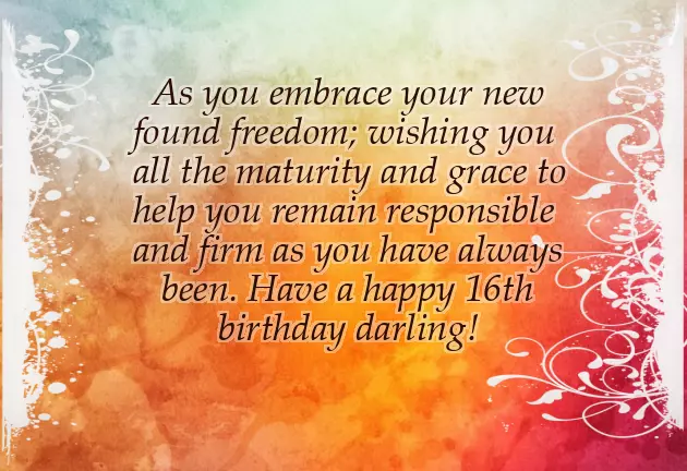 Daughter 16Th Birthday Wishes Daughter 16Th Birthday Wishes