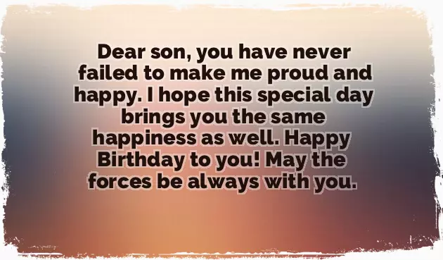 Birthday Wishes For My Beloved Son