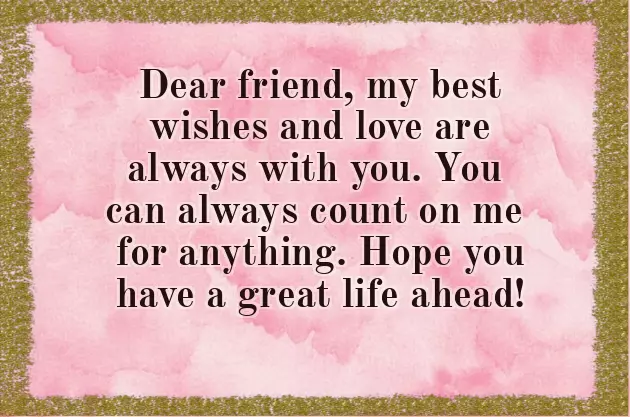 We Wish Him All The Best