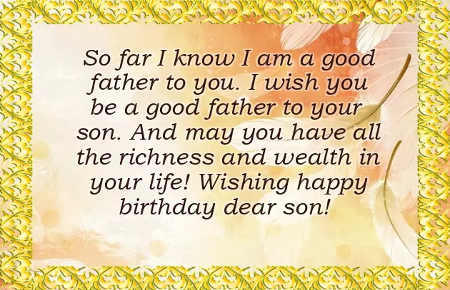 Dad Wishes To Son Dad Wishes To Son