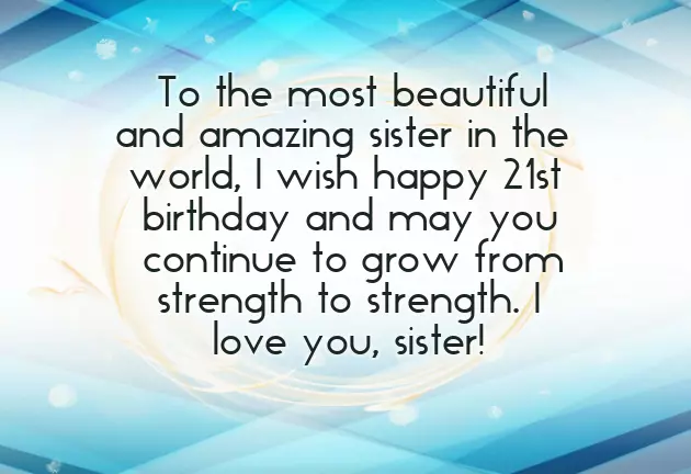 Happy 21St Birthday Sister