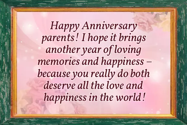 Wishes For Parents On Anniversary Wishes For Parents On Anniversary