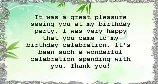 Many Thanks For The Birthday Wishes