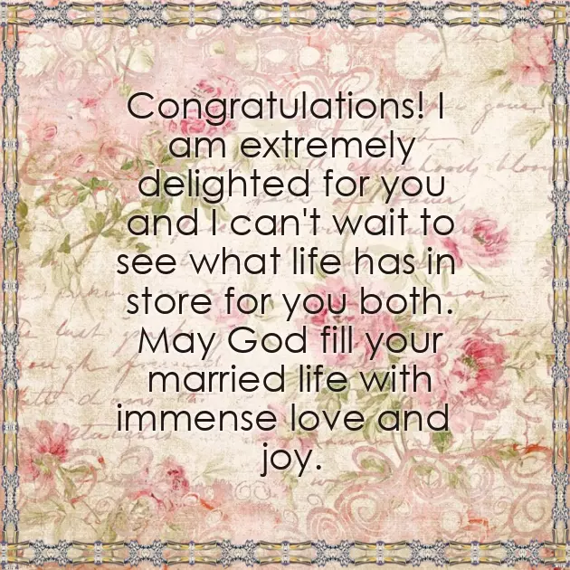 Congratulations Message For New Marriage Couple