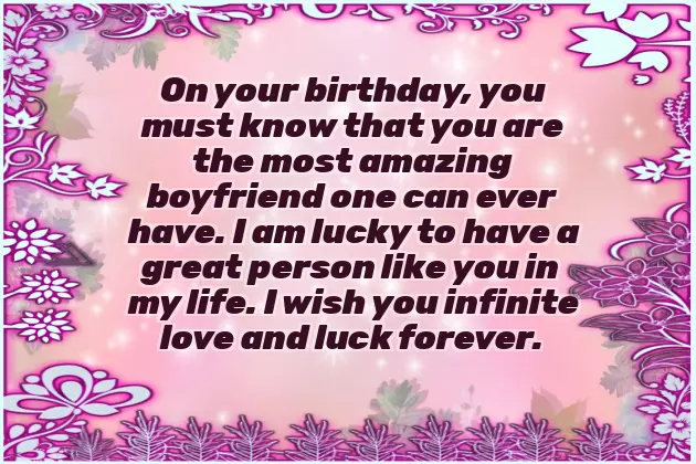 Happy Bday Wishes For Boyfriend
