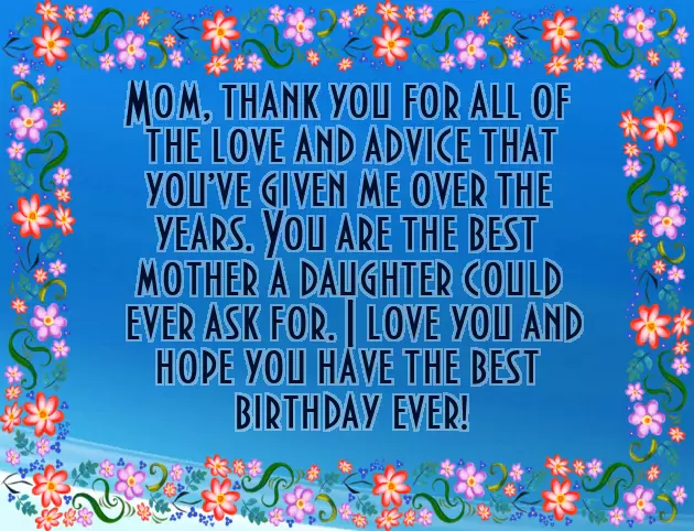 Birthday Wishes For Mom And Daughter