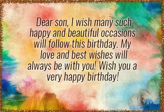 Birthday Wishes To An Adult Son