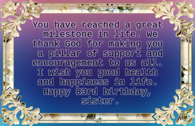 Happy Birthday 83 Year Old Happy Birthday 83 Year Old