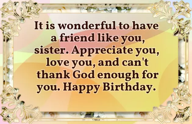 Best Lines For Sister On Her Birthday