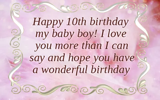 Happy Birthday Son 10 Years Old Happy Birthday Son 10 Years Old