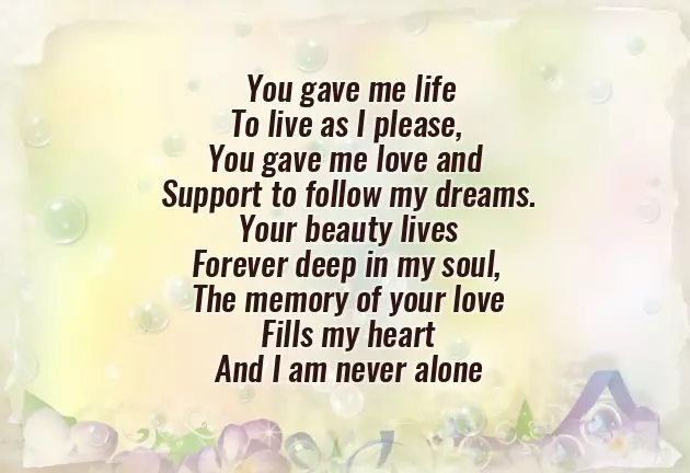 Poem For Loss Of Mother Poem For Loss Of Mother