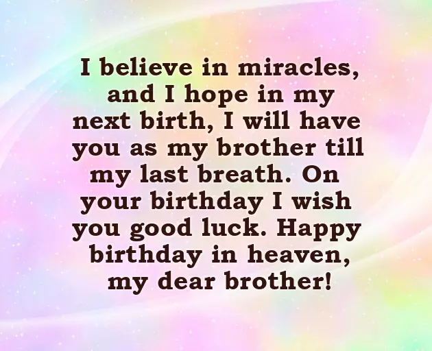 Happy Birthday To You Dear Brother