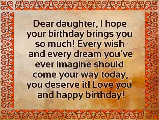 Happy Birthday Quotes To My Daughter