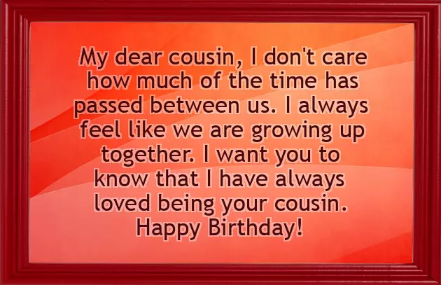 Happy Birthday To Female Cousin