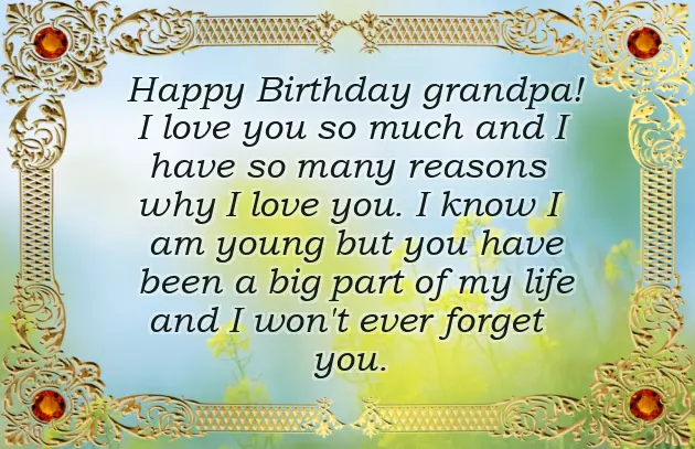 Lines On Grandfather Birthday