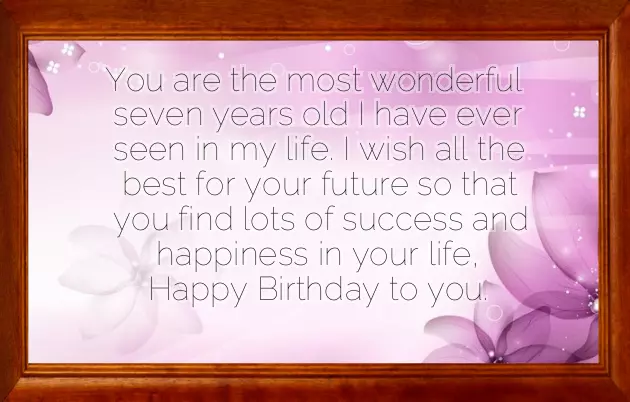 Birthday Wishes To 7 Years Old Girl Birthday Wishes To 7 Years Old Girl