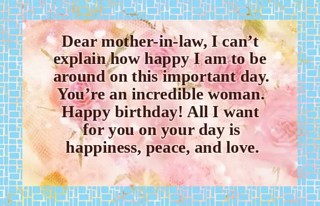 Birthday Wishes For Mother In Law Quotes