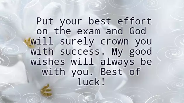 Best Of Luck Message For Exam Best Of Luck Message For Exam