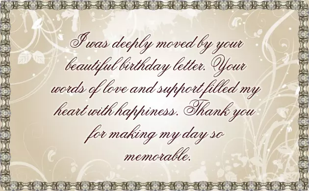 Thanks For The Warm Birthday Wishes