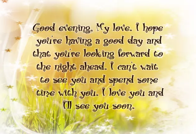 Have A Nice Evening My Love