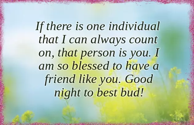Good Night Msg For Friend