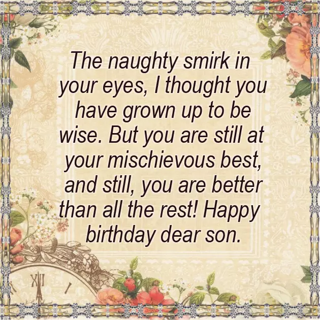 Birthday Wishes To An Adult Son