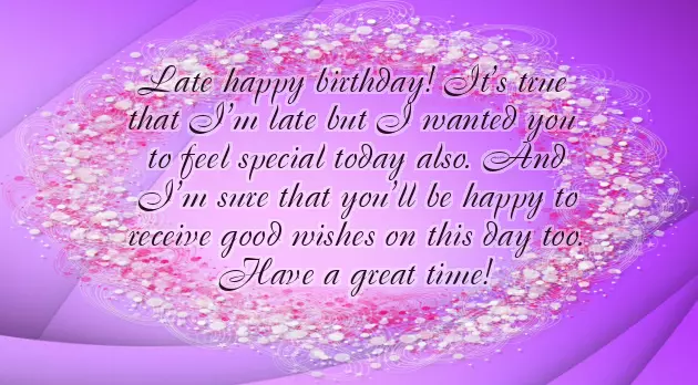 Belated Birthday Wishes For Girlfriend